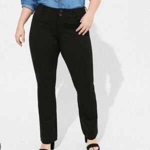 Torrid Trouser Boot Studio Luxe Ponte Mid-Rise Pants Size 12S